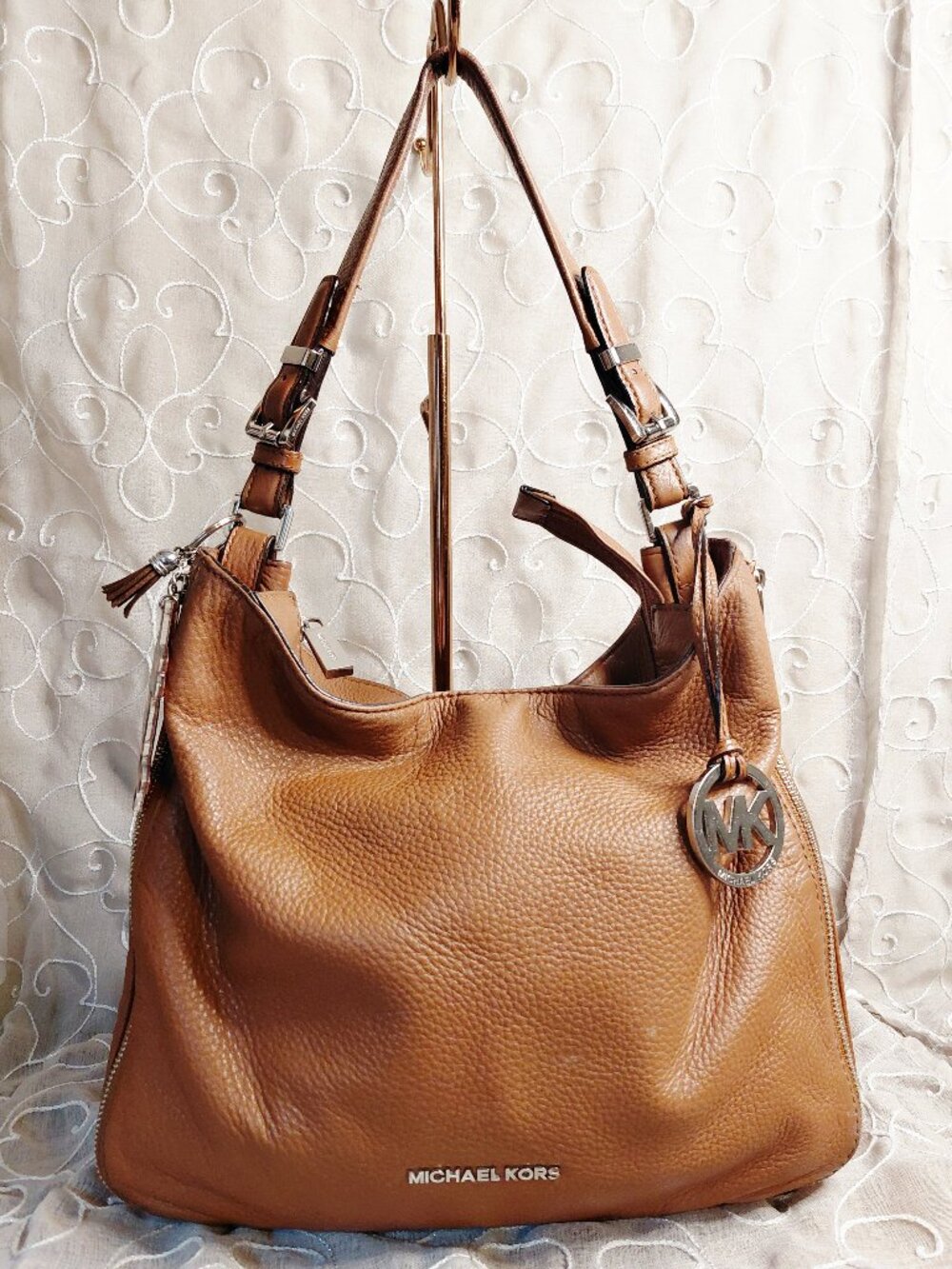 Michael Kors Brown Leather Shoulder Bag